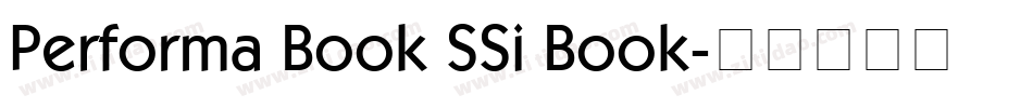 Performa Book SSi Book字体转换